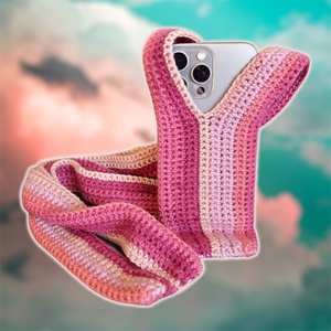 Horgolt telefon zokni (Horgolt iPhone Pocket dupe), Táska & Tok, Pénztárca & Más tok, Telefontok, Horgolás, MESKA