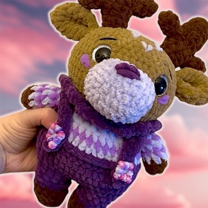 Horgolt rénszarvas figura, Játék & Sport, Plüssállat & Játékfigura, Más figura, Horgolás, MESKA