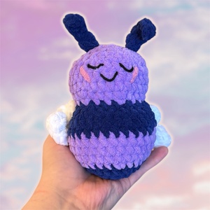 Horgolt lila súlyozott méhecske, Játék & Sport, Plüssállat & Játékfigura, Más figura, , MESKA