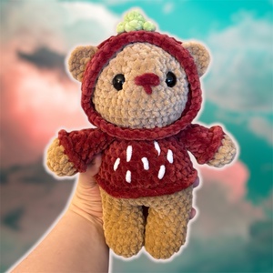 Horgolt maci epres kapucniban, Játék & Sport, Plüssállat & Játékfigura, Maci, , MESKA