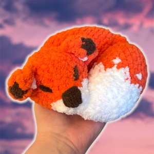 Horgolt kerek róka - játék & sport - plüssállat & játékfigura - más figura - Meska.hu