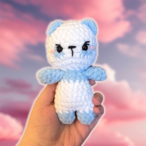 Horgolt mini panda, Játék & Sport, Plüssállat & Játékfigura, Maci, , MESKA