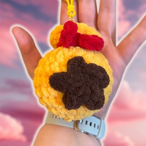  Horgolt pénzeszsák kulcstartó (Animal Crossing), Táska & Tok, Kulcstartó & Táskadísz, Kulcstartó, Horgolás, MESKA