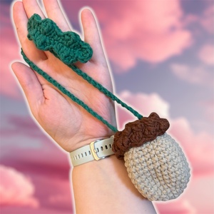 Horgolt makk táskadísz, Táska & Tok, Kulcstartó & Táskadísz, Táskadísz, Horgolás, MESKA