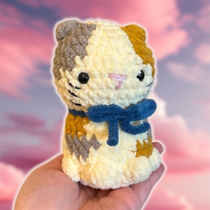 Horgolt mintás cica, Játék & Sport, Plüssállat & Játékfigura, Cica, Horgolás, MESKA