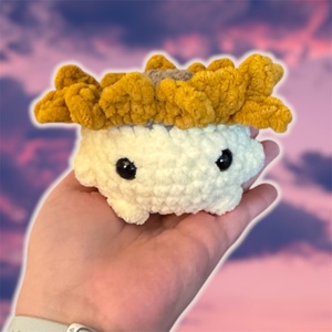 Horgolt napraforgó törpe - Meska.hu