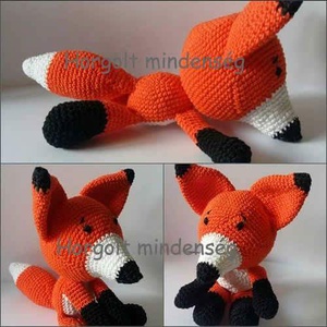 Horgolt róka amigurumi - Meska.hu