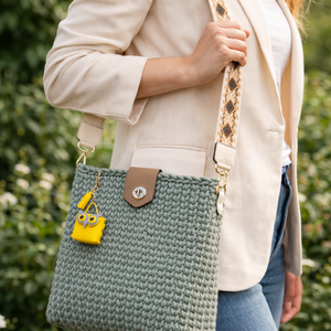 Horgolt válltáska, Táska & Tok, Kézitáska & válltáska, Vállon átvethető táska, Horgolás, MESKA