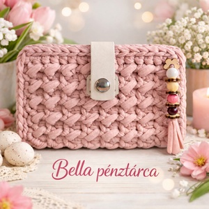 Horgolt pénztárca, Táska & Tok, Pénztárca & Más tok, Pénztárca, Női pénztárca, Horgolás, MESKA