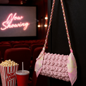 Popcorn Bag, Táska & Tok, Kézitáska & válltáska, Kézitáska, Horgolás, MESKA