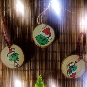 Grinches karácsonyi dísz  - karácsony - karácsonyi lakásdekoráció - karácsonyfadíszek - Meska.hu