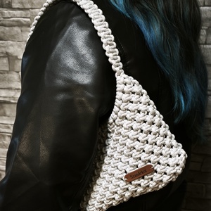 Egyedi makramé válltáska  - Meska.hu