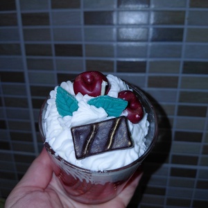 Cseresznyés csokis gyertya  - otthon & életmód - gyertya, illat, aroma - gyertya - Meska.hu