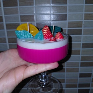 Epres citromos gyertya  - otthon & életmód - gyertya, illat, aroma - gyertya - Meska.hu