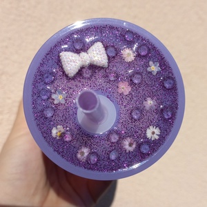 Levendula mintás pohár  - otthon & életmód - konyhafelszerelés, tálalás - tálalás - pohár - Meska.hu