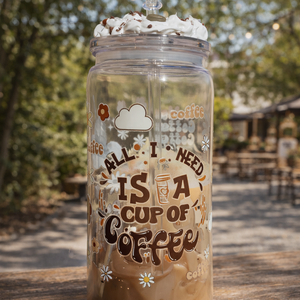 Kávé mintás műanyag pohár , Otthon & Életmód, Konyhafelszerelés, tálalás, Tálalás, Pohár, , MESKA