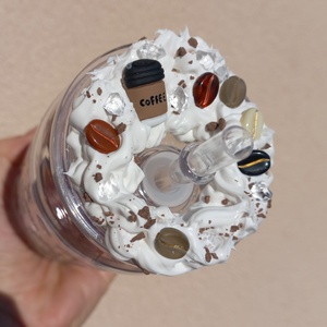 Kávé mintás műanyag pohár  - otthon & életmód - konyhafelszerelés, tálalás - tálalás - pohár - Meska.hu