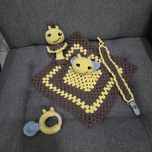 Méhecskés babaszett, Játék & Sport, Babalátogató ajándékcsomag, Horgolás, MESKA