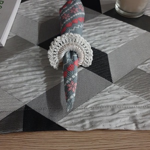 Poháralátét készlet szalvétagyűrűvel - otthon & életmód - dekoráció - asztal és polc dekoráció - horgolt & csipketerítő - Meska.hu