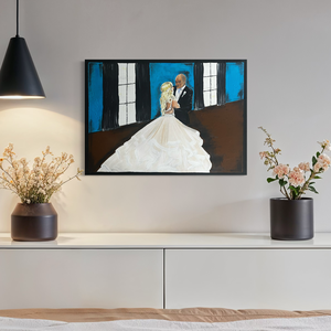 � Esküvői festmény fotó alapján � Egyedi, kézzel festett nászajándék választható méretben - művészet - festmény - akril - Meska.hu