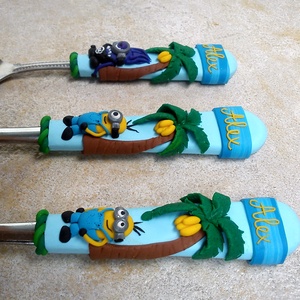 Minion, Gru, banánfás gyermek evőkanál -  - Meska.hu