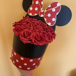Minnie Mouse box - otthon & életmód - dekoráció - virágdísz és tartó - virágbox, virágdoboz - Meska.hu