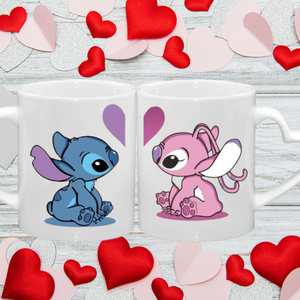 Stitch páros bögre - Meska.hu