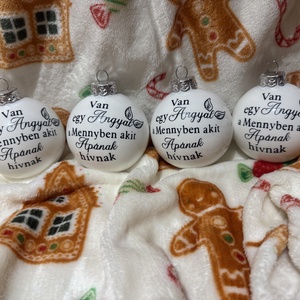 Emlékgömb karácsonyra /Van egy Angyal a mennyben - Meska.hu