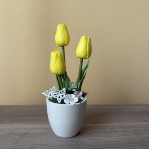 Tavaszi asztali dísz - tulipános - otthon & életmód - dekoráció - asztal és polc dekoráció - asztaldísz - Meska.hu