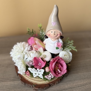 Tavaszi asztali dísz- manó lány, Otthon & Életmód, Dekoráció, Manók, Mindenmás, MESKA