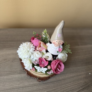 Tavaszi asztali dísz- manó lány - otthon & életmód - dekoráció - manók - Meska.hu
