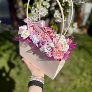 Anyák napi, ballagási virág táska - Meska.hu