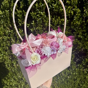 Anyák napi, ballagási virág táska -  - Meska.hu