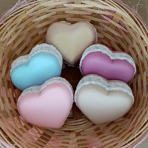 Gipsz szív macaron , Kellékek & szerszámok, Dekorációs kellékek, Figurák, , MESKA