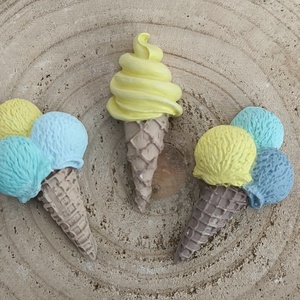 Citrom-menta dekorációs gipsz fagyik - Meska.hu