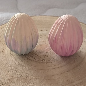 Gipsz húsvéti tojások fagyi színekben  - kellékek & szerszámok - dekorációs kellékek - figurák - Meska.hu