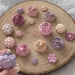 Festett gipsz dekorációs virágok, Kellékek & szerszámok, Dekorációs kellékek, Figurák, , MESKA