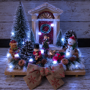 Nosztalgia hangulatú karácsonyi asztaldísz - karácsony - adventi díszek - adventi asztaldísz - Meska.hu