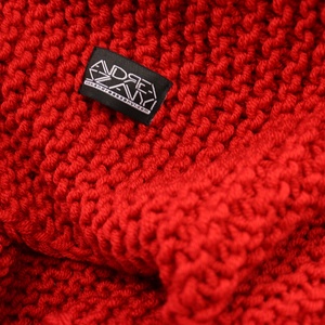 Granny Style piros sál  -  - Meska.hu