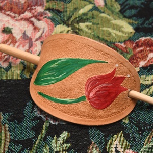 Tulipános hajtű/ kontytű - Meska.hu