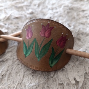 Tulipános hajtűk/ kontytűk - ruha & divat - hajdísz & hajcsat - hajcsat & hajtű - Meska.hu