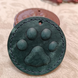 Türkiz tappancs kulcstartó, Táska & Tok, Kulcstartó & Táskadísz, Kulcstartó, Bőrművesség, MESKA