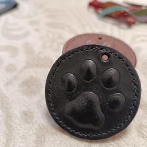 Fekete tappancs kulcstartó, Táska & Tok, Kulcstartó & Táskadísz, Kulcstartó, Bőrművesség, MESKA