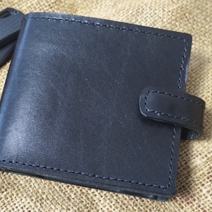 Fekete marhabőr pénztárca - táska & tok - pénztárca & más tok - pénztárca - férfi pénztárca - Meska.hu