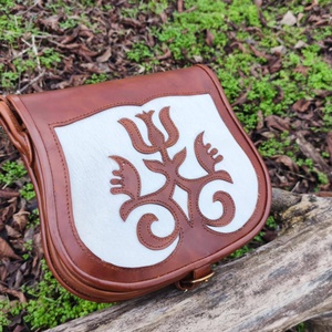 Szőrbetétes női táska - táska & tok - kézitáska & válltáska - válltáska - Meska.hu