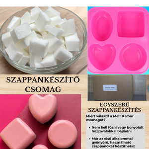  Szappankészítő Csomag  Olvasztható Szappanalapból, DIY (Csináld magad), Egységcsomag, Szappankészítés, MESKA