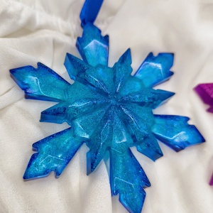 Nagy kék hópehely dísz , Karácsony, Karácsonyi lakásdekoráció, Karácsonyfadíszek, Mindenmás, MESKA