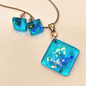 Kék nemesacél ékszerszett, Ékszer, Ékszerszett, Ékszerkészítés, Mindenmás, MESKA