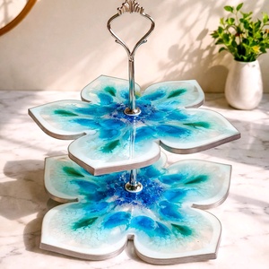 Emeletes kínáló virág alakú , Esküvő, Dekoráció, Tálalás, Mindenmás, MESKA