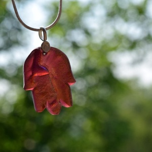 Szecessziós Hamsa Antik üvegből -  - Meska.hu